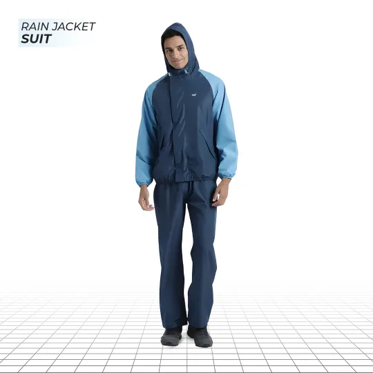 Wildcraft Rain Jacket Suit – Navy Blue